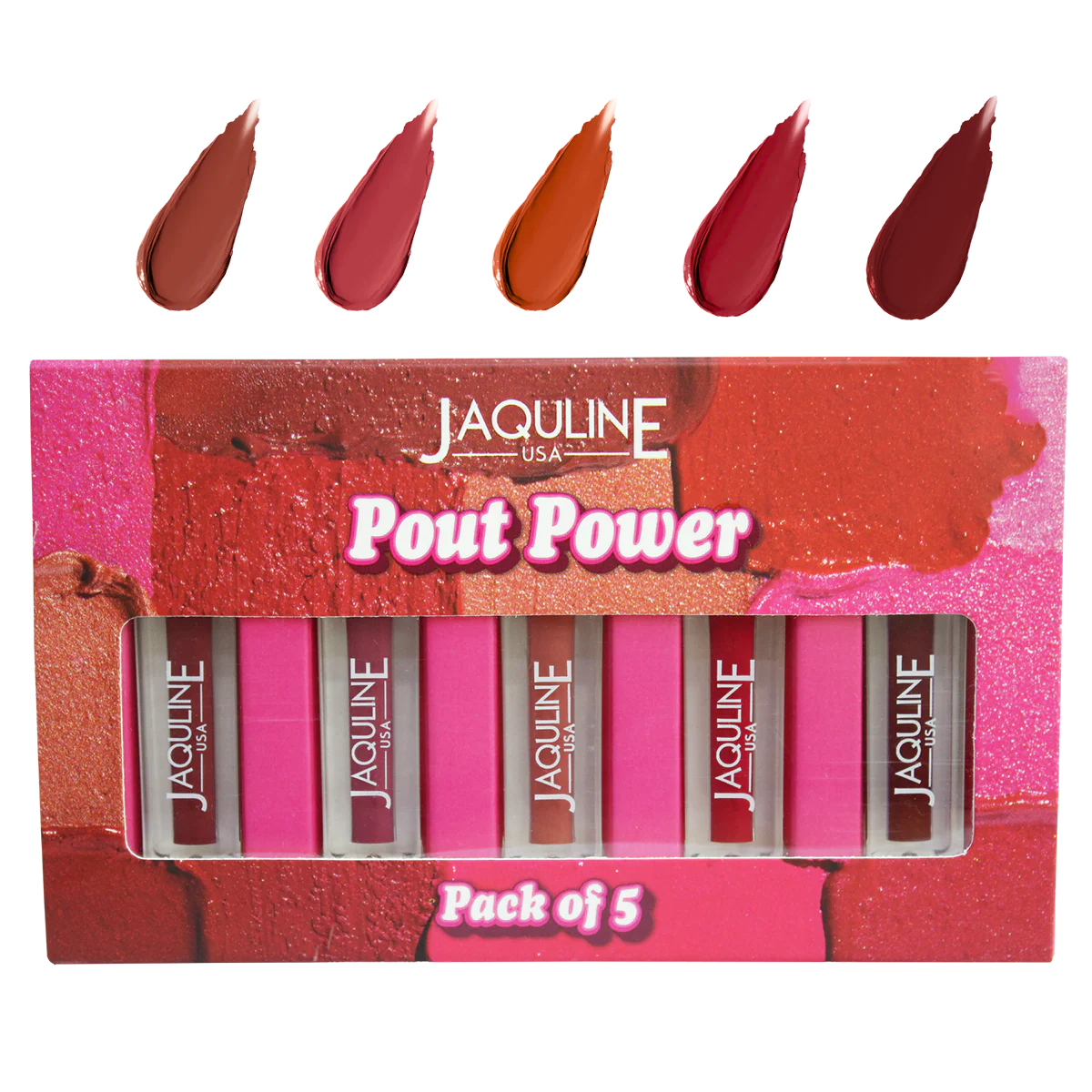 Jaquline USA Pout Power Liquid Mini Lipstick  (1.25ml Each)