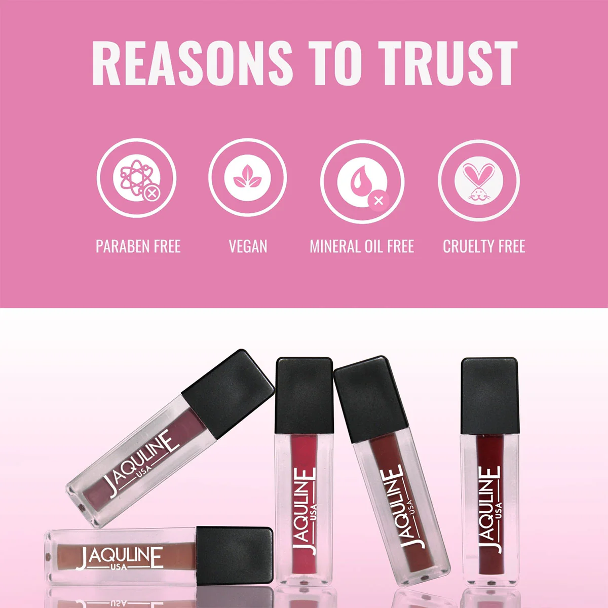 Jaquline USA Pout Power Liquid Mini Lipstick  (1.25ml Each) - Image 5