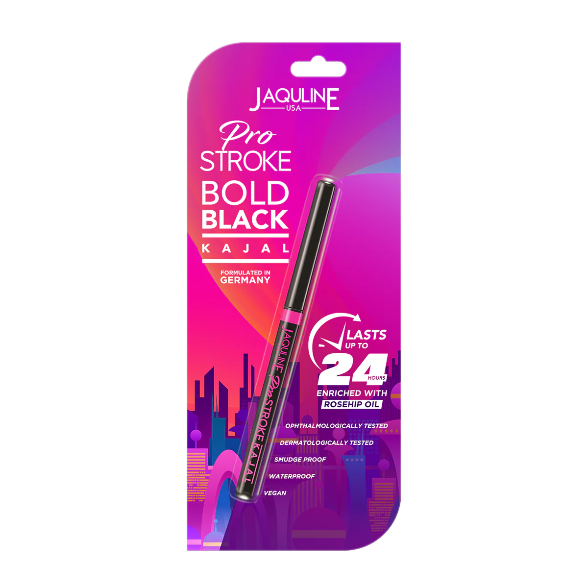 Jaquline USA Pro Stroke 24hr Black Kajal Pack of 2