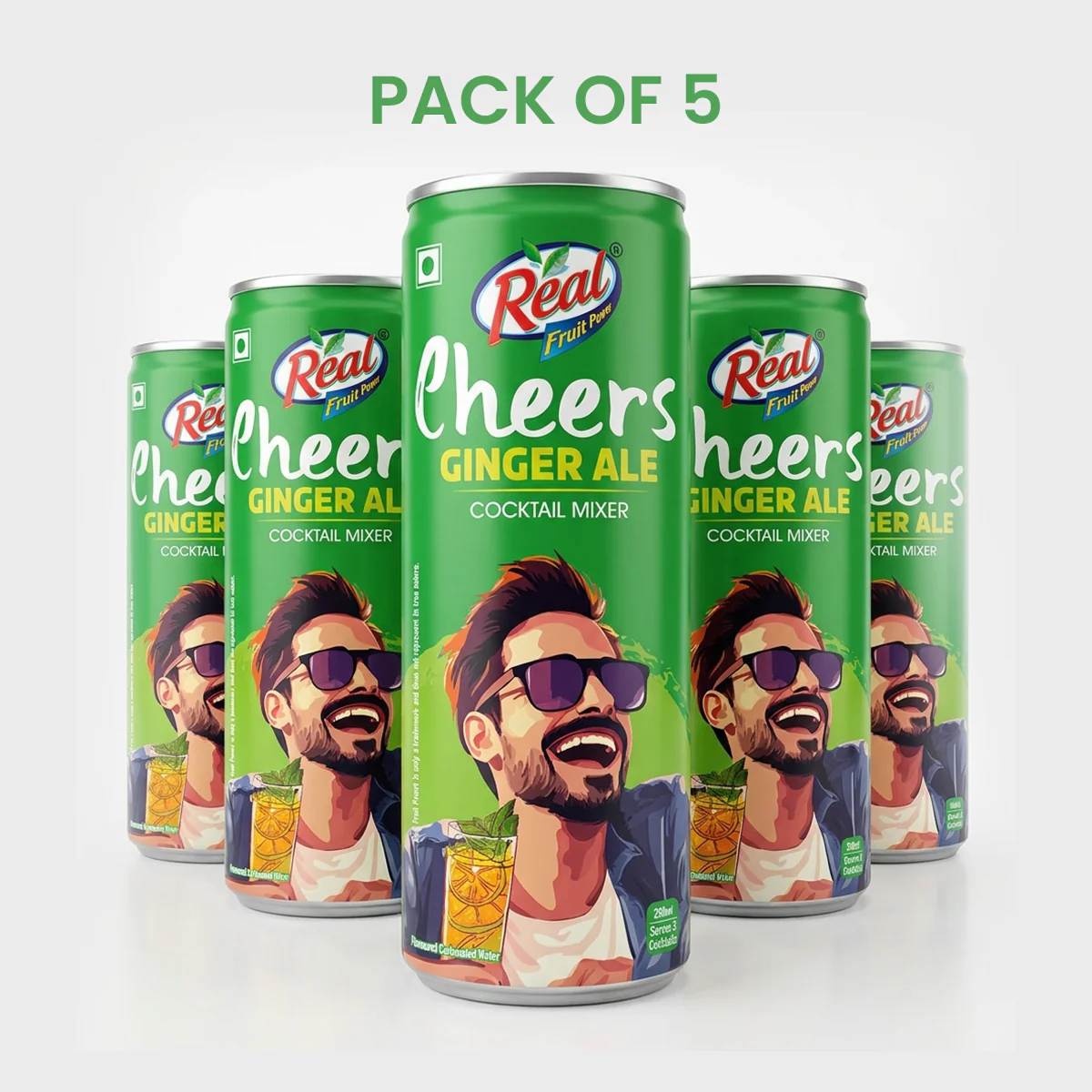 Real Cheers Ginger Ale 250ml - Image 3