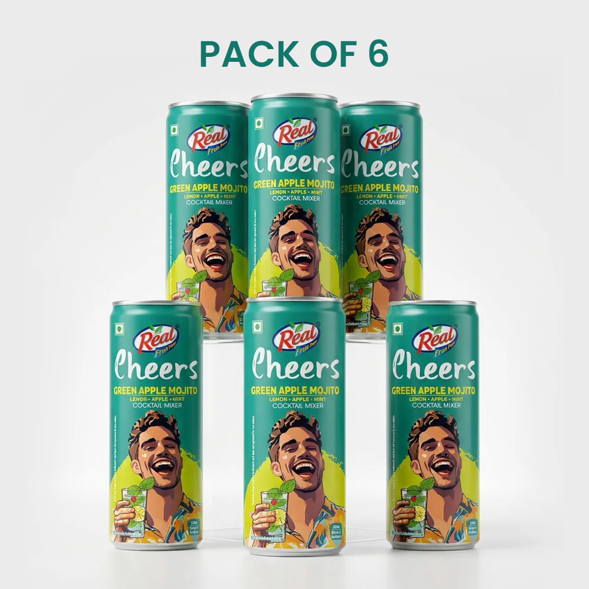 Real Cheers Green Apple Mojito 250ml - Image 8